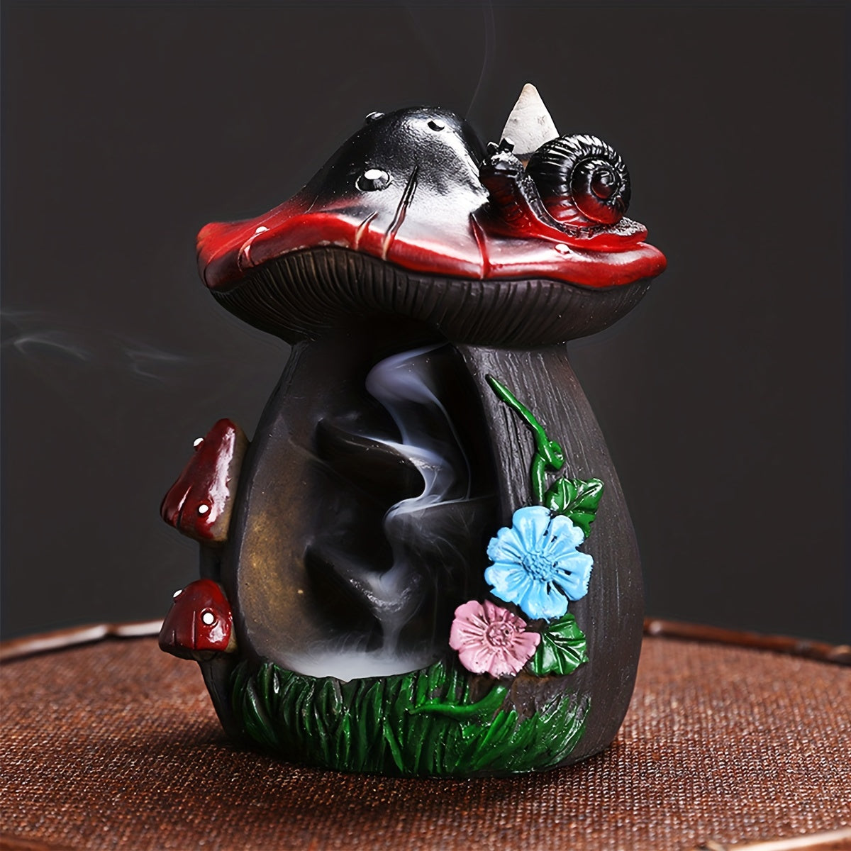 1pc Exquisite Waterfall Incense Burner - Handcrafted Resin Aromatherapy Decor - Aesthetically Pleasing Home Fragrance for Festive Seasons & Everyday Use - Ideal Christmas, Easter, Halloween, Thanksgiving Gift