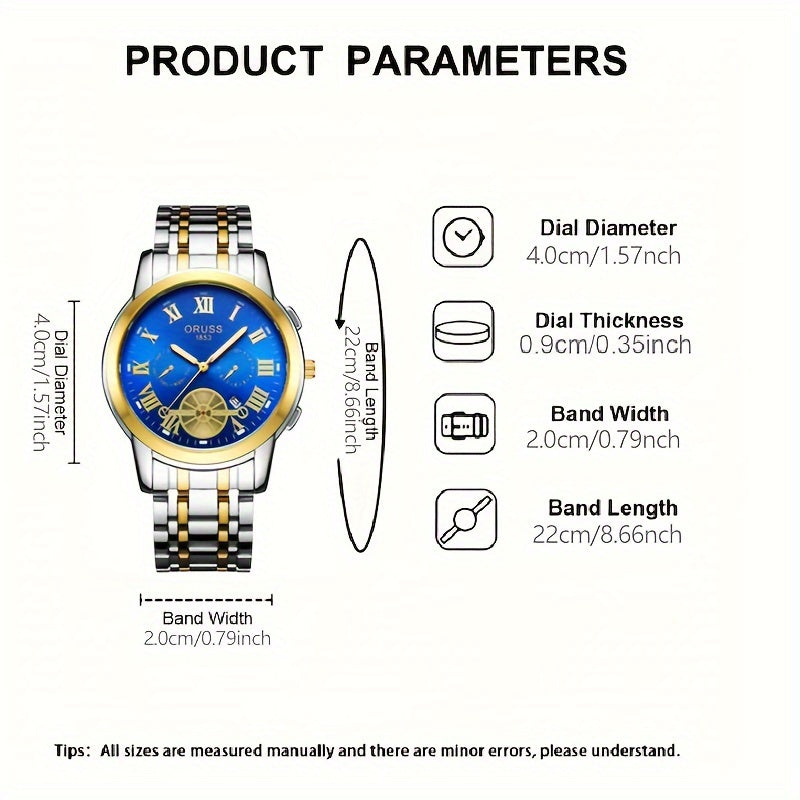 A Stylish, High-end, Durable, Handsome, And Precise Men's Watch That Is Versatile For Business And Fashion Trends.