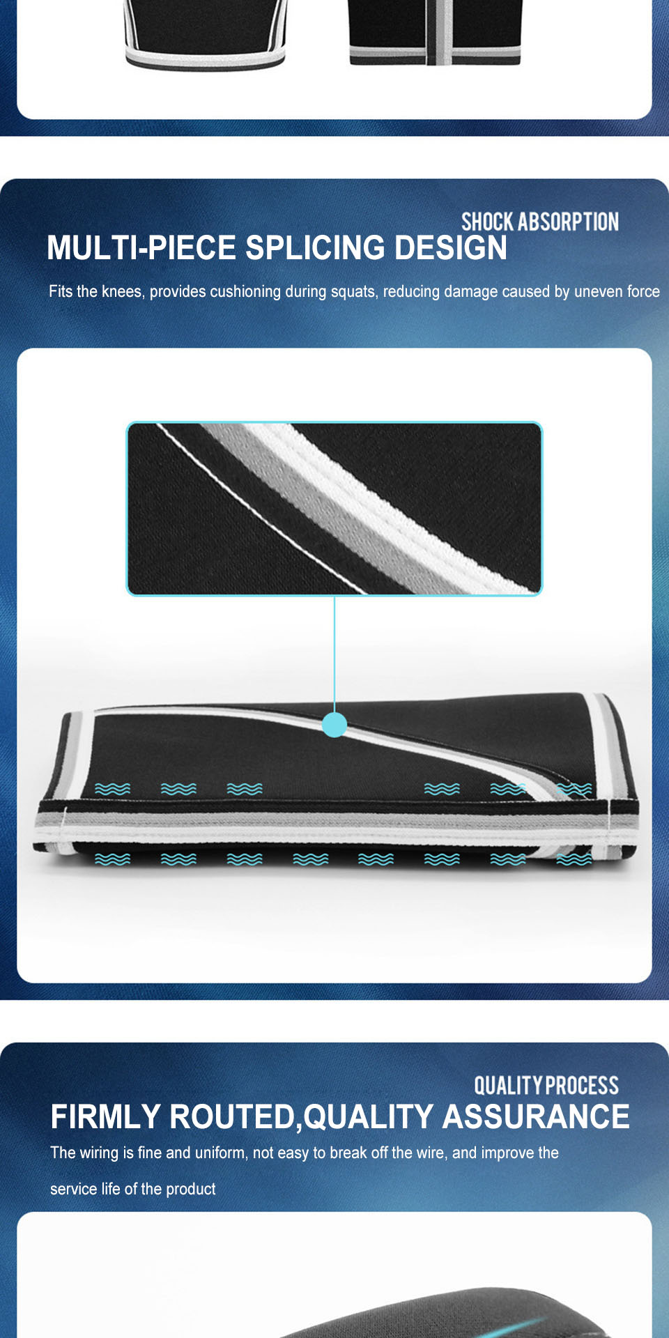 1pair AOLIKES Knee Support Sleeves - 7mm/0.28in Neoprene Compression Sports Protector for Men and Women, Enhancing Performance and Reducing Injury Risk