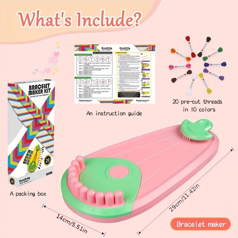 Friendship Bracelet Making Kit Toys, Kids Jewelry Making Kit, Gifts For Girls 8-12-Christmas/ Halloween/Thanksgiving Day