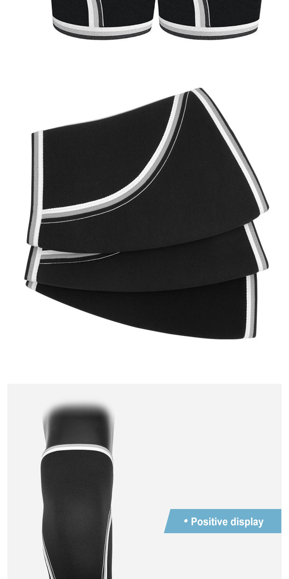 1pair AOLIKES Knee Support Sleeves - 7mm/0.28in Neoprene Compression Sports Protector for Men and Women, Enhancing Performance and Reducing Injury Risk