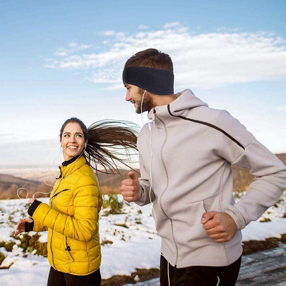 Men's Fleece Earmuffs Headband: Ear Warmers for Outdoor Activities (Running, Skiing, Cycling, Riding, Fishing) - Soft & Warm Fleece - Perfect for Winter Sports & Cold Weather - Ideal Gift for Men