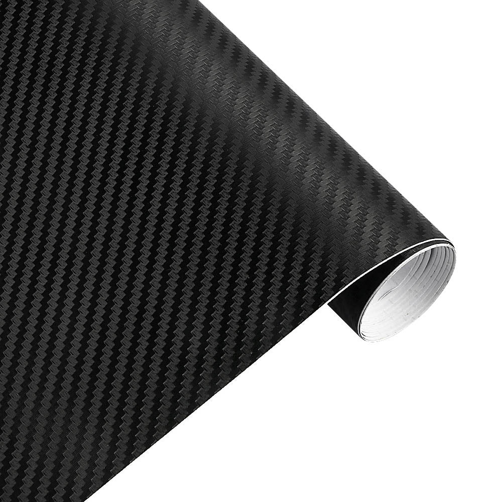 30x127cm 11.81x50inch Waterproof 3D Carbon Fiber Vinyl Wrapping Film for Car, Motorcycle & Automobiles - DIY Styling Accessory