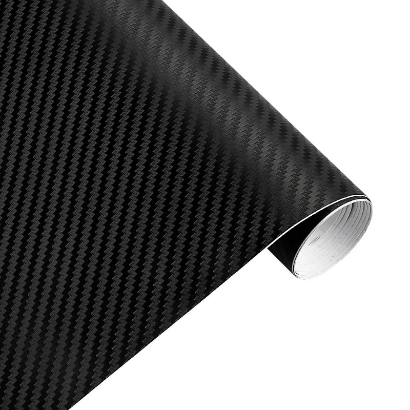 30x127cm 11.81x50inch Waterproof 3D Carbon Fiber Vinyl Wrapping Film for Car, Motorcycle & Automobiles - DIY Styling Accessory
