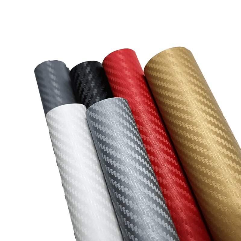 30x127cm 11.81x50inch Waterproof 3D Carbon Fiber Vinyl Wrapping Film for Car, Motorcycle & Automobiles - DIY Styling Accessory