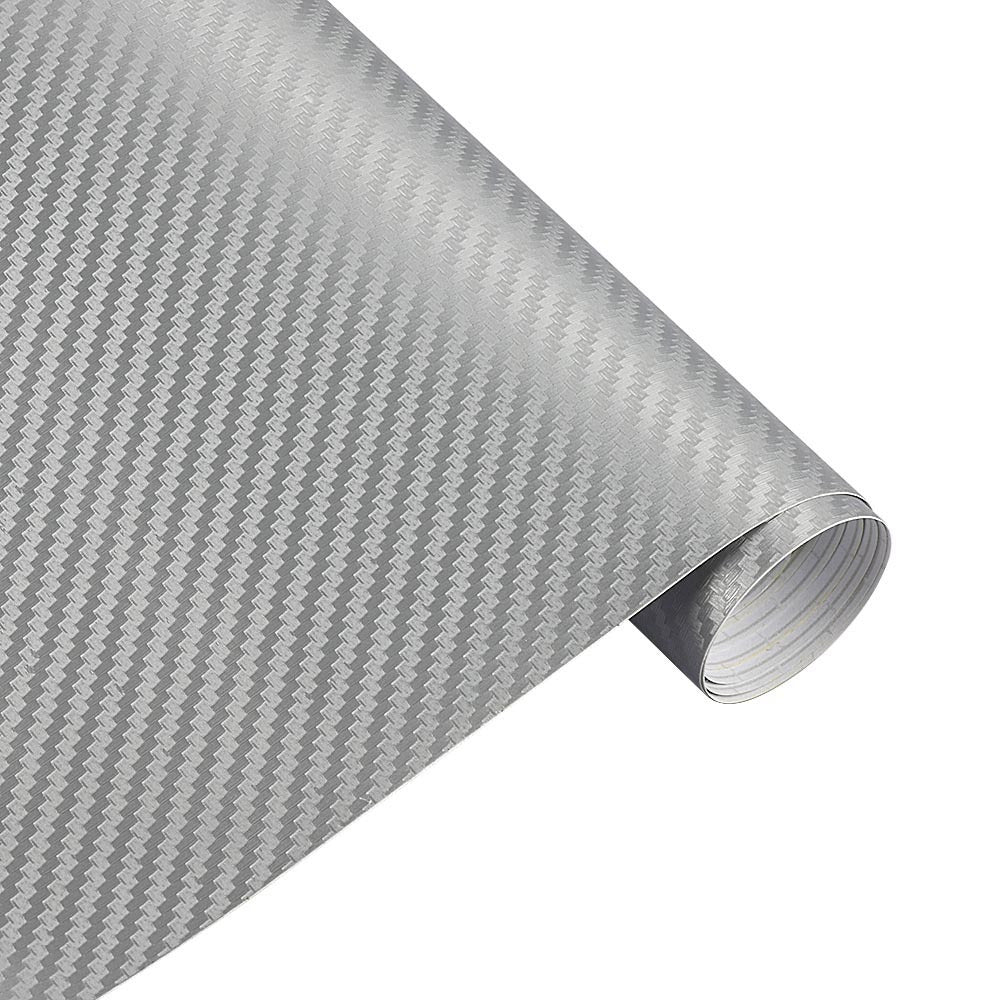 30x127cm 11.81x50inch Waterproof 3D Carbon Fiber Vinyl Wrapping Film for Car, Motorcycle & Automobiles - DIY Styling Accessory