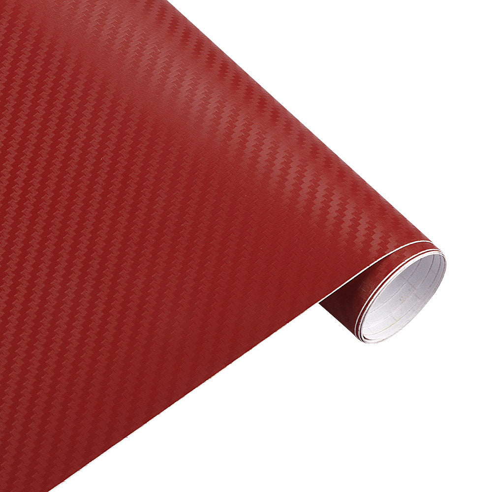 30x127cm 11.81x50inch Waterproof 3D Carbon Fiber Vinyl Wrapping Film for Car, Motorcycle & Automobiles - DIY Styling Accessory