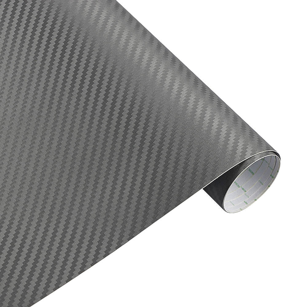 30x127cm 11.81x50inch Waterproof 3D Carbon Fiber Vinyl Wrapping Film for Car, Motorcycle & Automobiles - DIY Styling Accessory