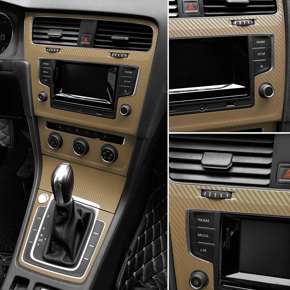 30x127cm 11.81x50inch Waterproof 3D Carbon Fiber Vinyl Wrapping Film for Car, Motorcycle & Automobiles - DIY Styling Accessory