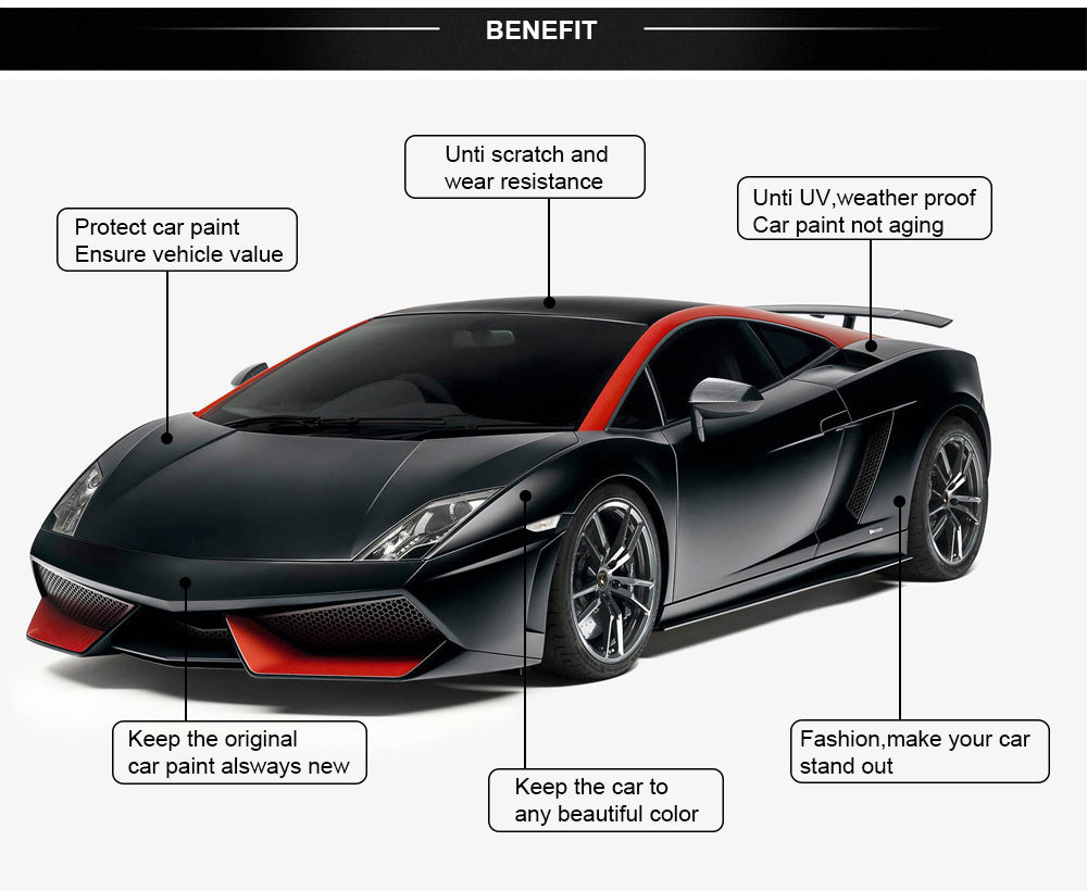 30x127cm 11.81x50inch Waterproof 3D Carbon Fiber Vinyl Wrapping Film for Car, Motorcycle & Automobiles - DIY Styling Accessory