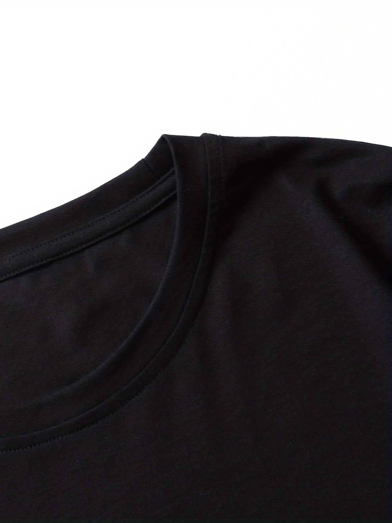 Trendy Skeleton & Letter Pattern Print Men's Comfy T-shirt For Halloween, Graphic Tee Men's Summer Outdoor Clothes, Men's Clothing, Tops For Men