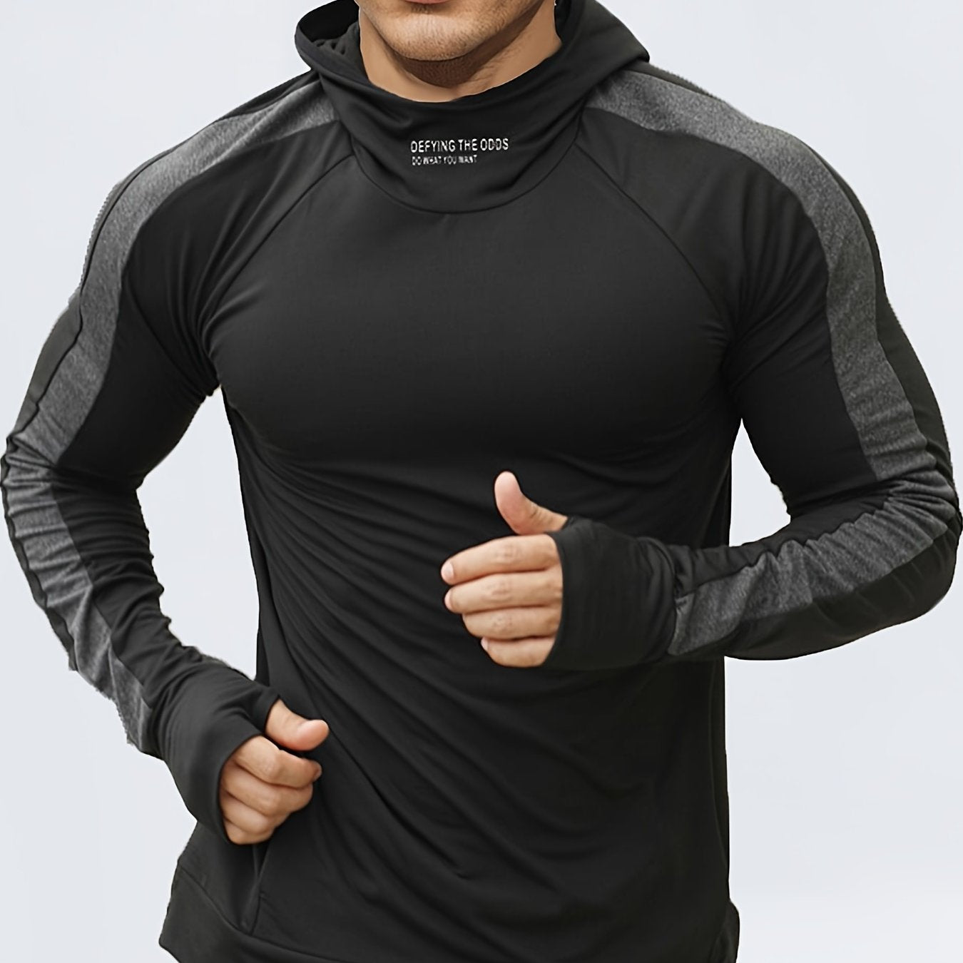 Mens Performance Running Hoodie - Breathable & Quick Dry - Ideal for Jogging, Gym & Outdoor Sports - Lightweight Athleisure Sweatshirt