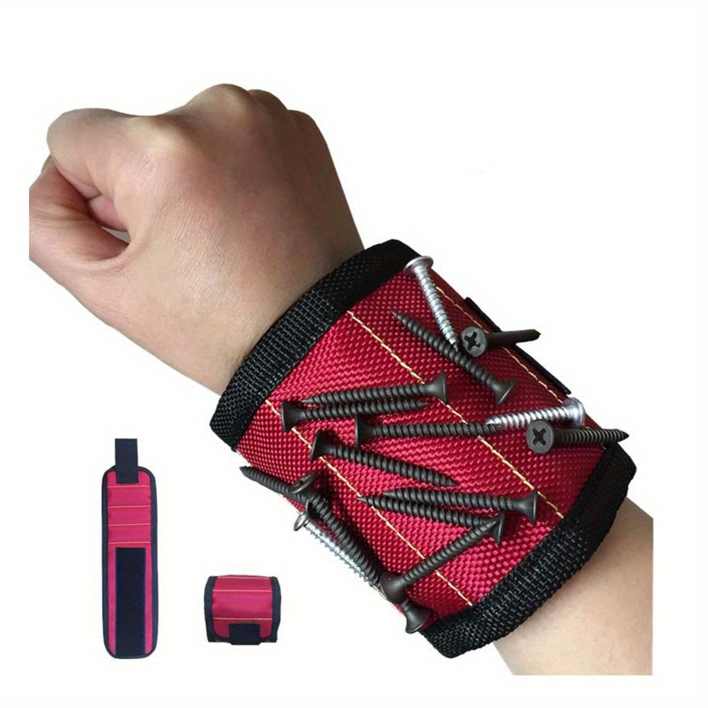 Magnetic Tool Wristband For Holding Screws, Nails, Drill Bits, And Small Tools - Ideal For Home Improvement And Repairs