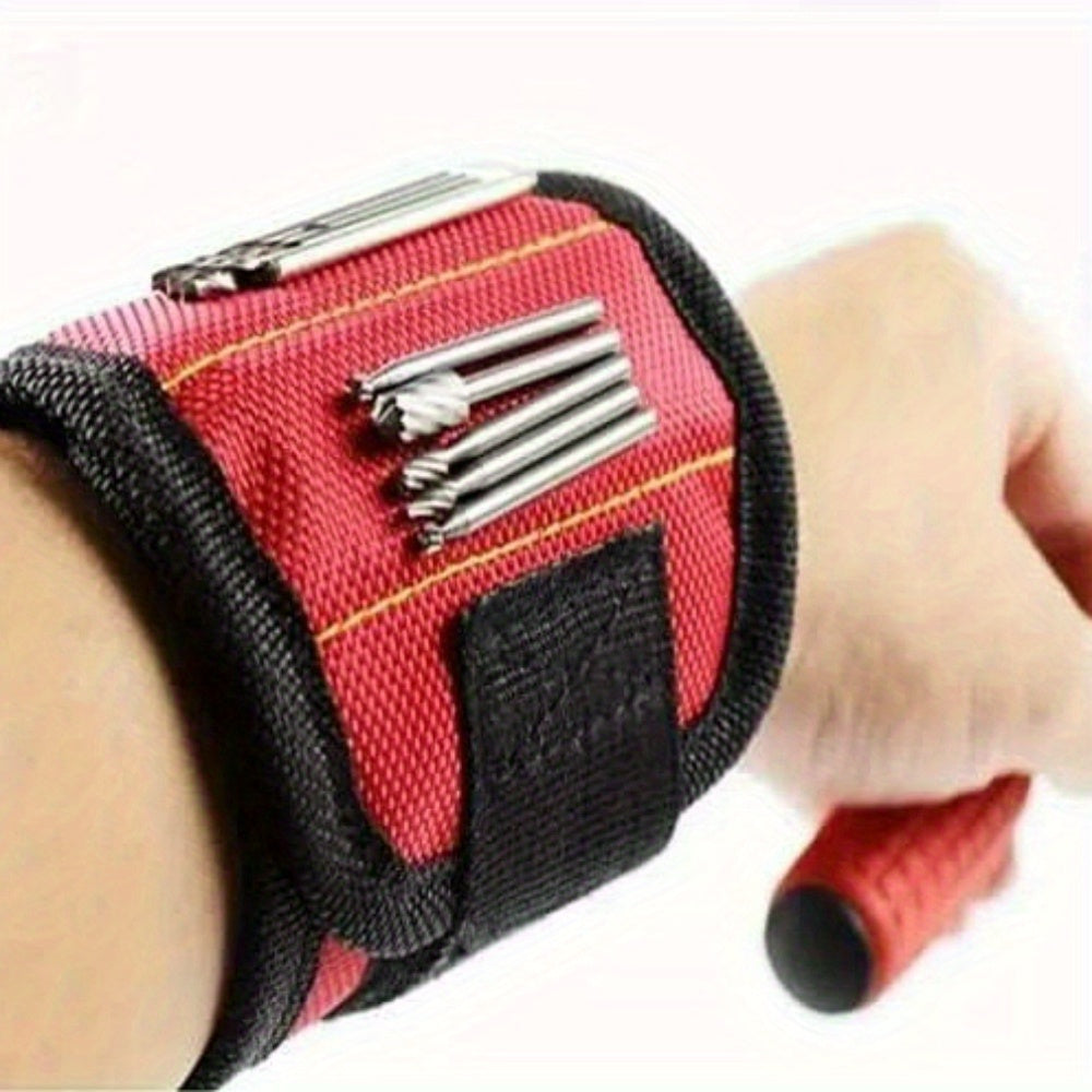 Magnetic Tool Wristband For Holding Screws, Nails, Drill Bits, And Small Tools - Ideal For Home Improvement And Repairs