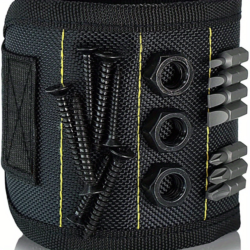 Magnetic Tool Wristband For Holding Screws, Nails, Drill Bits, And Small Tools - Ideal For Home Improvement And Repairs