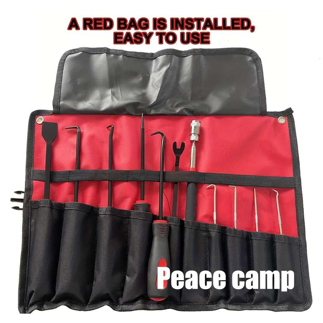 Precision Pick & Hook Set with Scraper: 4 Pcs/ 11 Pcs Automotive Electronics Maintenance Tools - High-Quality Material, Non-Slip Design