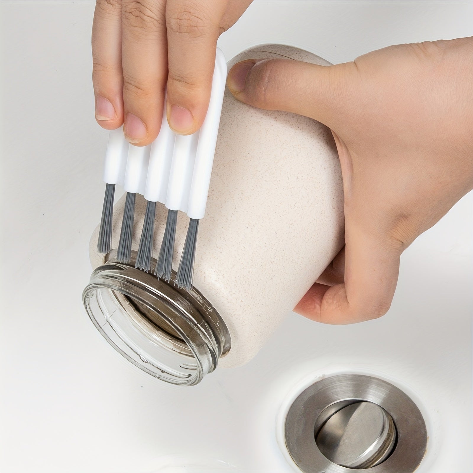 1pc Polyester Fiber Soft Brush Computer Keyboard Cleaner - Multi-Function Dusting Tool with Corner Gap Duster and Keycap Puller for Electronics Maintenance