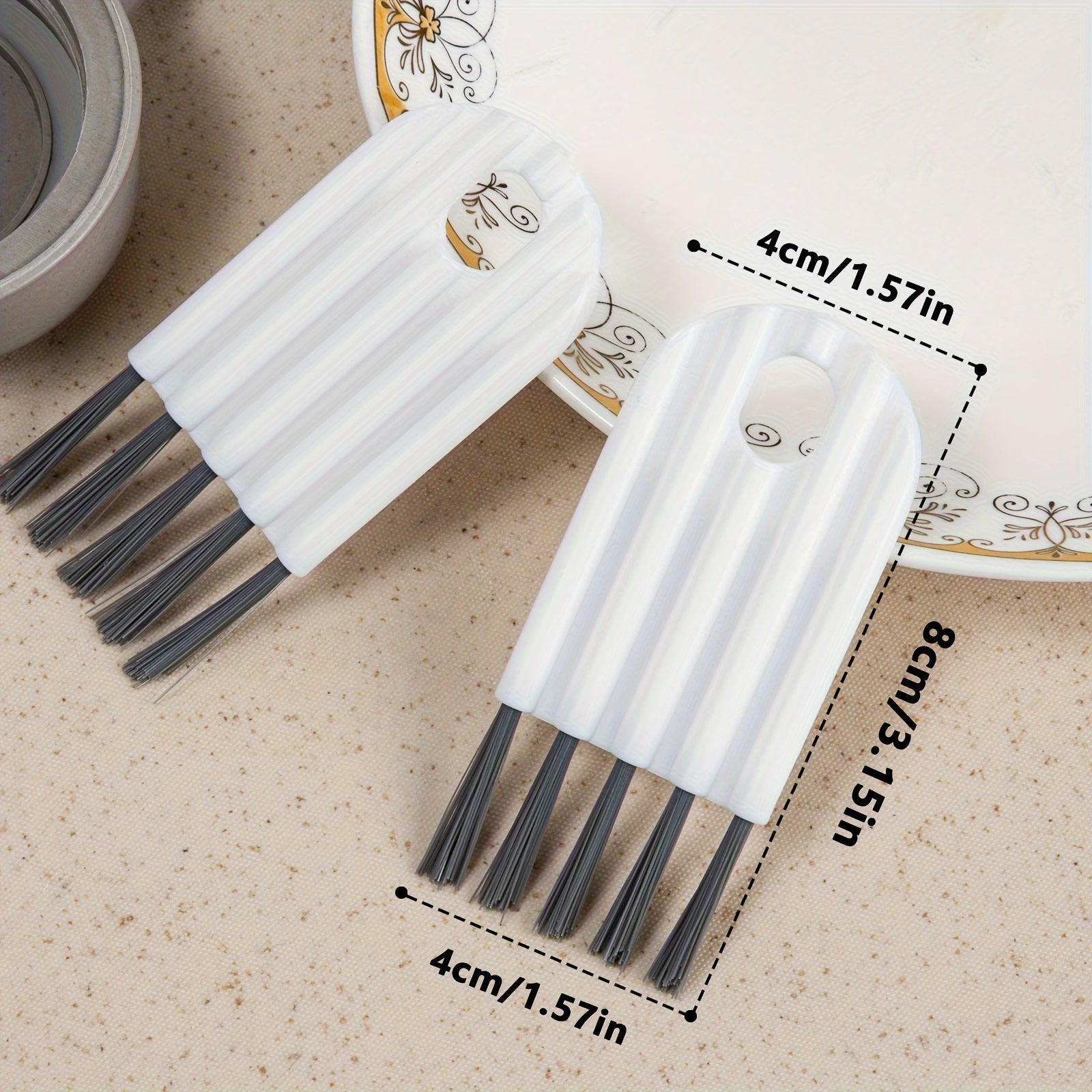 1pc Polyester Fiber Soft Brush Computer Keyboard Cleaner - Multi-Function Dusting Tool with Corner Gap Duster and Keycap Puller for Electronics Maintenance