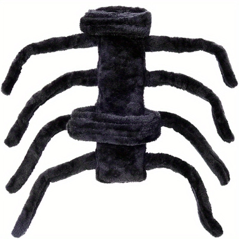 Spooky Spider Costume for Pets - Halloween Cosplay Outfit with 8 Legs, Comfortable Cotton, Adjustable Straps for Small to Large Dogs & Cats