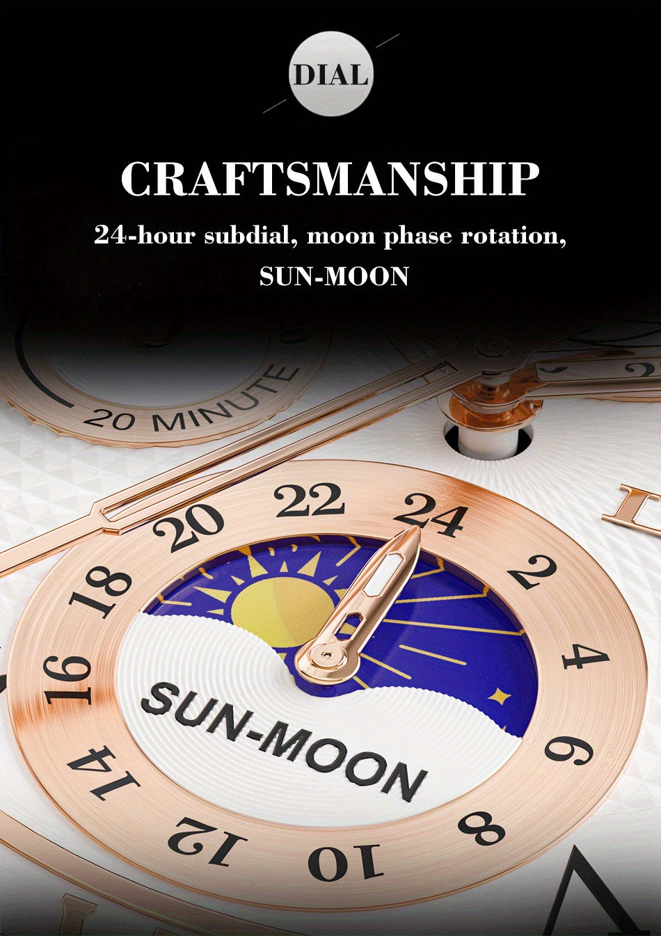 LIGE New Watch Night Light Moon Phase Quartz Watch, Fashion Multi Functional Calendar Sports Men's Watch