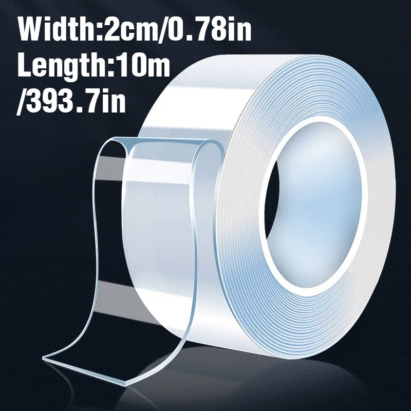 32.8ft Monster Ultra Strong Double-Sided Adhesive Tape - Waterproof, Heavy-Duty for Home Improvement, Sticks to Plastic, Fabric, Wood, Glass, Metal, Includes Red Caulk Marker & Applicator Tool