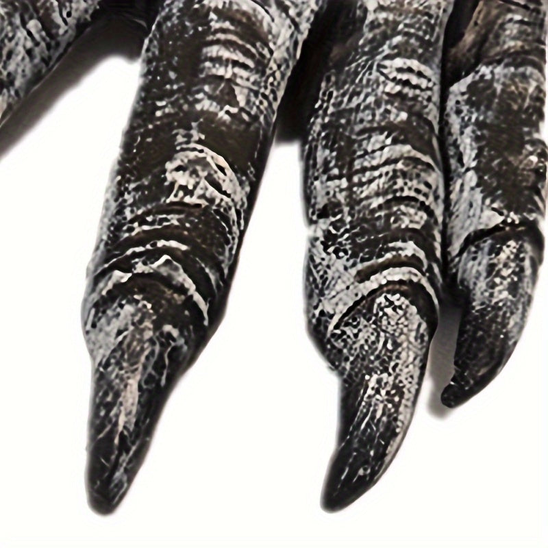 Spooky Halloween Wolf Gloves - PVC Material, No Feathers, Perfect for Parties and Decorations