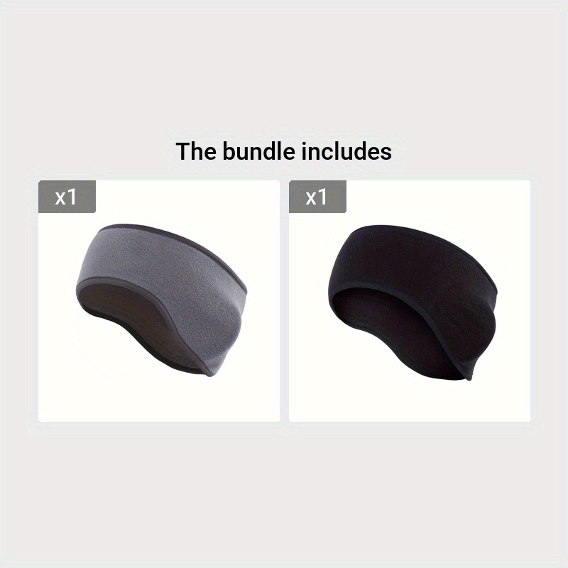 Men's Fleece Earmuffs Headband: Ear Warmers for Outdoor Activities (Running, Skiing, Cycling, Riding, Fishing) - Soft & Warm Fleece - Perfect for Winter Sports & Cold Weather - Ideal Gift for Men