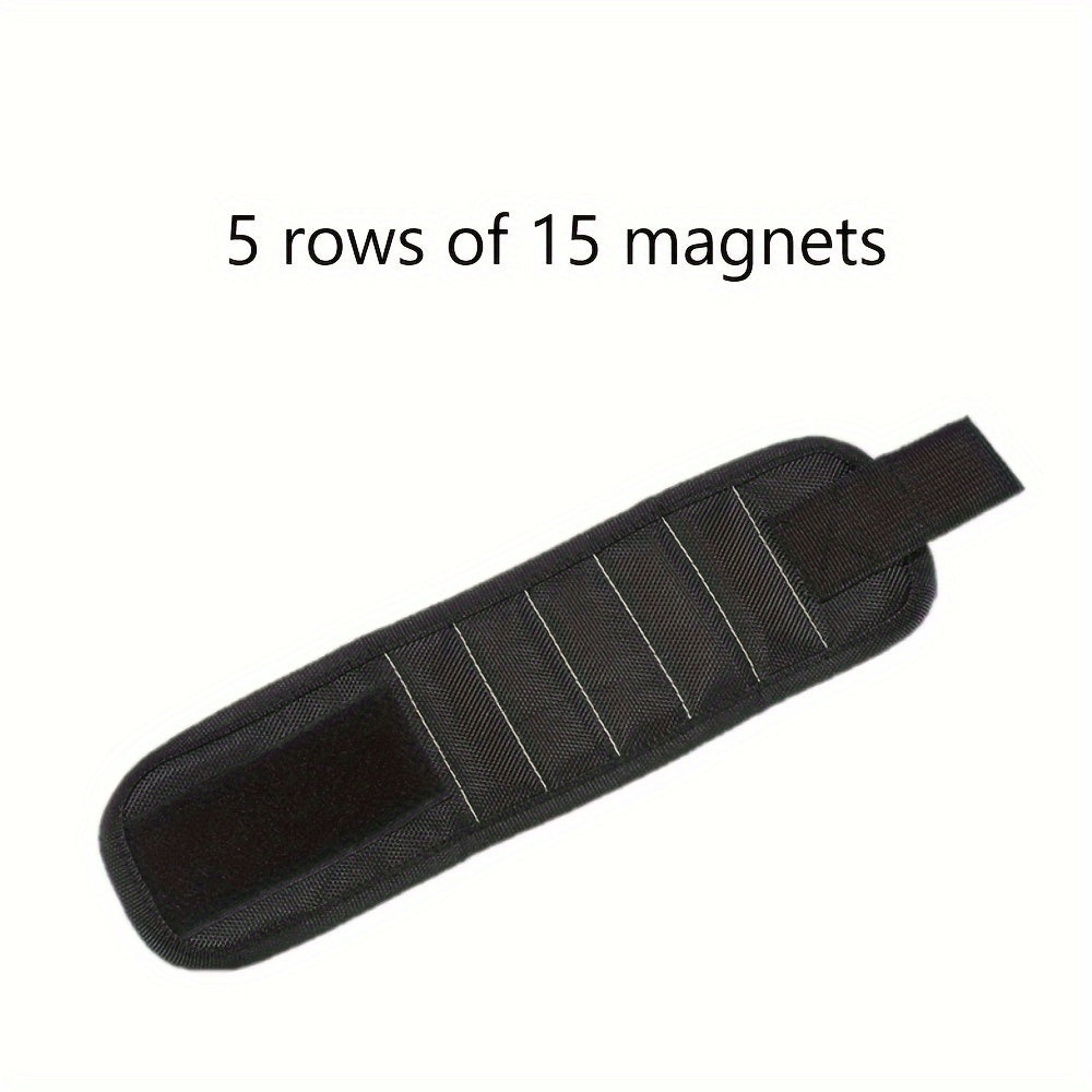 Magnetic Tool Wristband For Holding Screws, Nails, Drill Bits, And Small Tools - Ideal For Home Improvement And Repairs