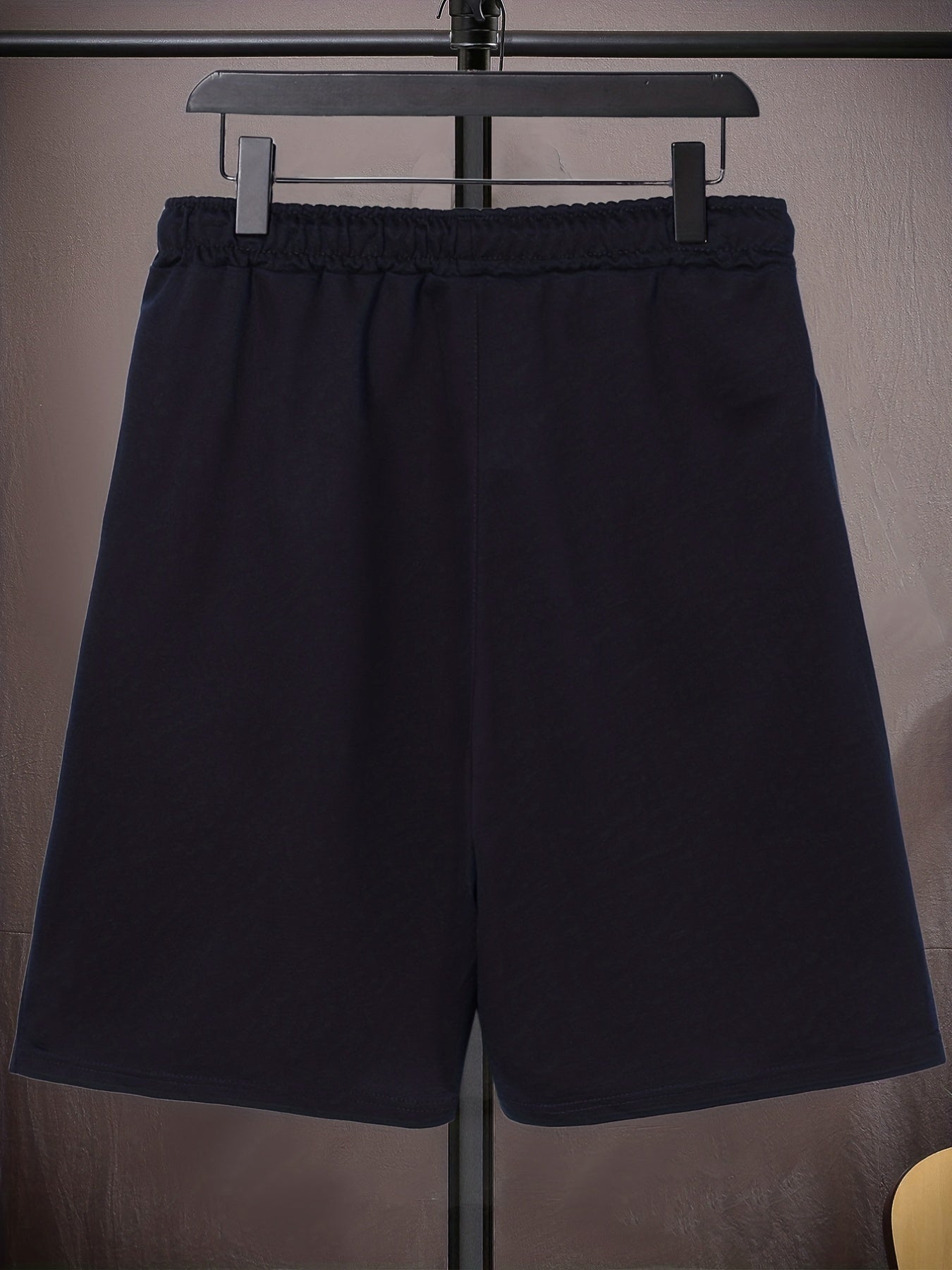 Men's Plus Size Drawstring Shorts, Alphabets Print Oversized Elastic Short Sports Pants For For Big And Tall Guys, Spring & Summer Clothing