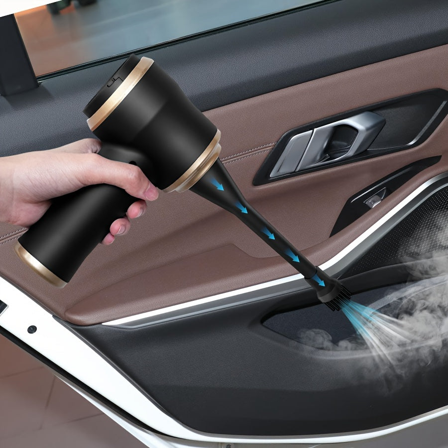 Handheld wireless portable vacuum cleaner, rechargeable, 2000 * 2 milliampere battery, suction force 5000Pa, integrated blowing and suction, suitable for multifunctional high-power small home appliance vacuum cleaners in auto