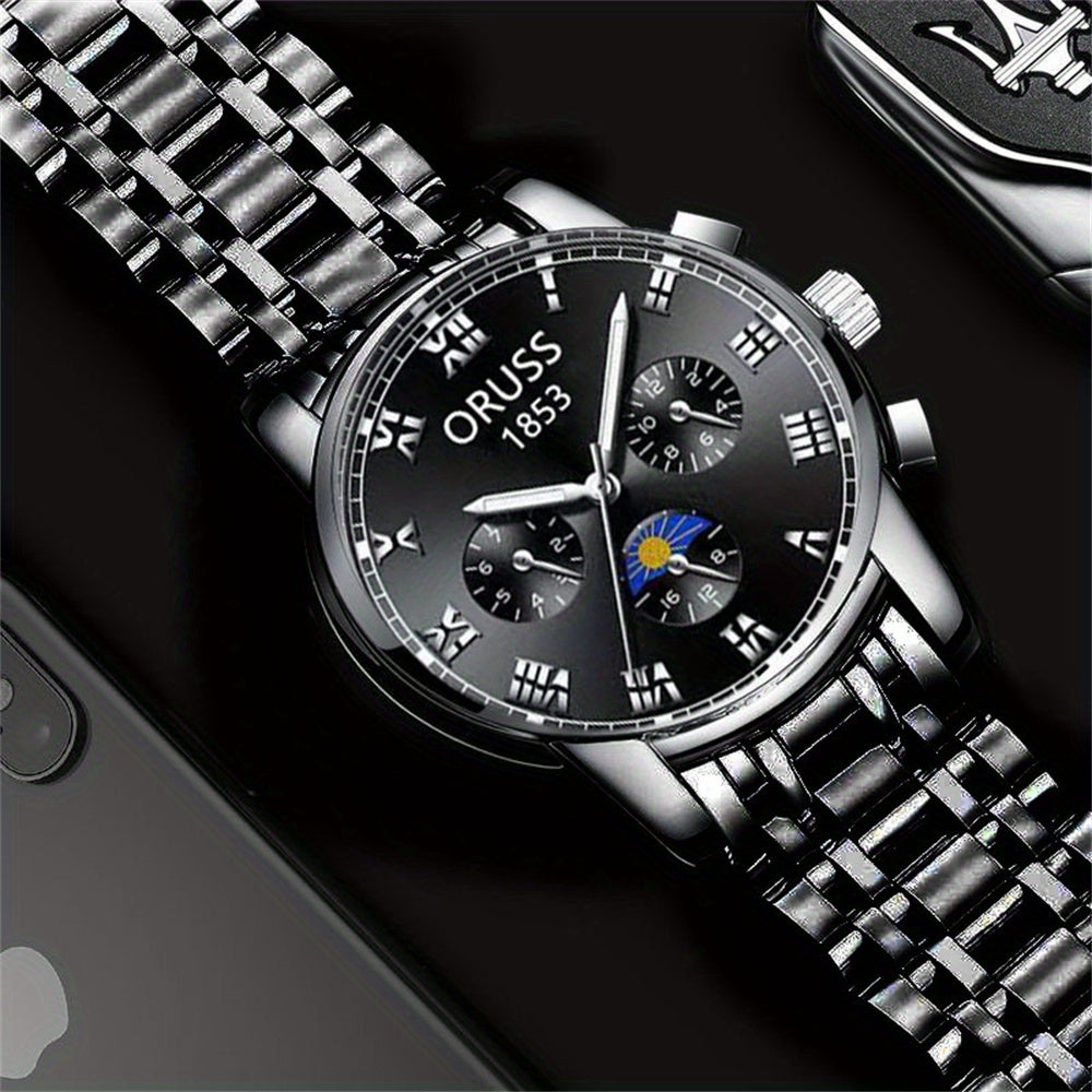 A Stylish, High-end, Durable, Handsome, And Precise Men's Watch That Is Versatile For Business And Fashion Trends.