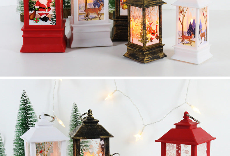 Christmas theme,night light,Christmas wind lamp,candelabra lamp,old man snowman decorations,table decorations,Christmas