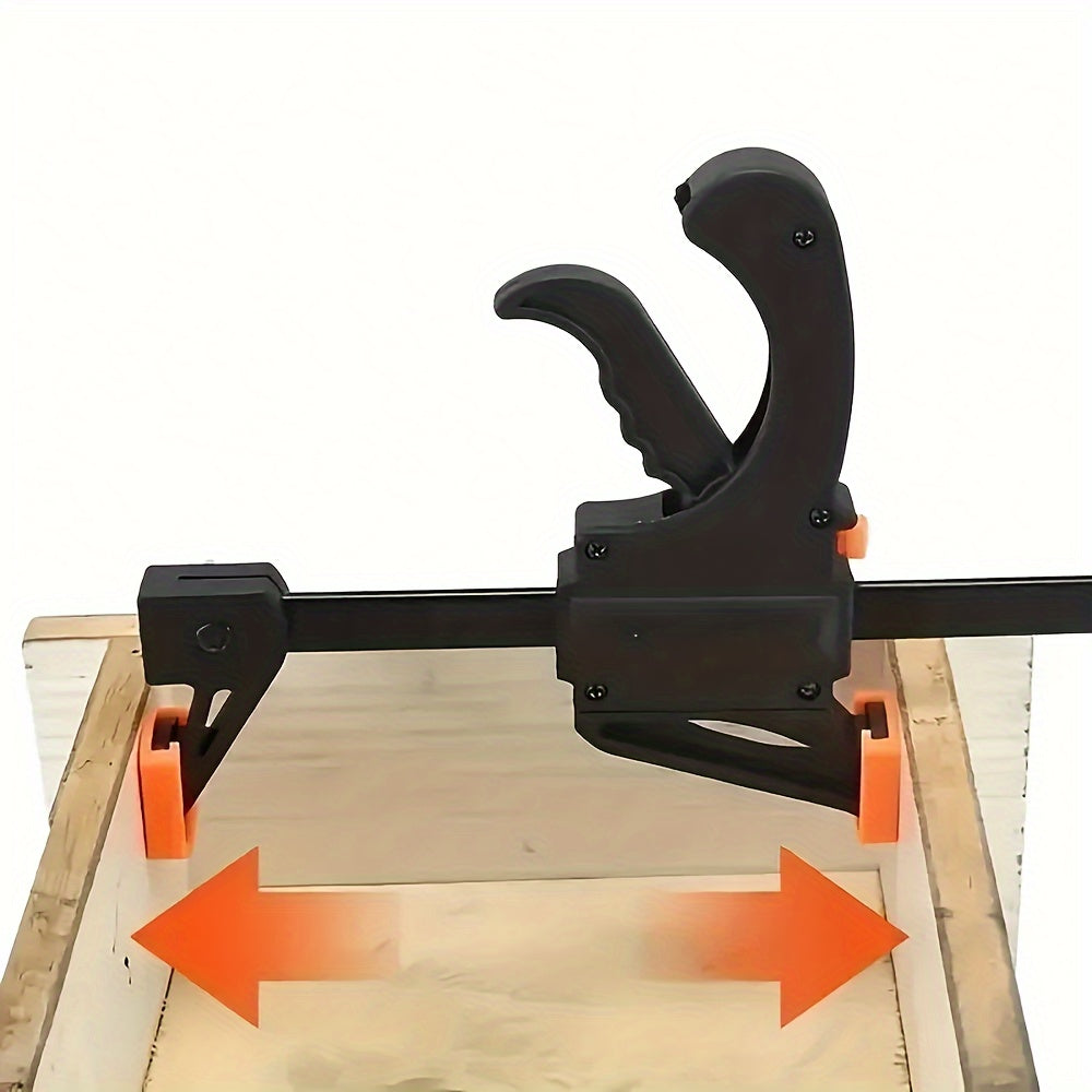 5pcs Quick Release 4-Inch F Clamp Set - Ratchet Squeeze for Woodworking, DIY Home Improvement Hand Tools