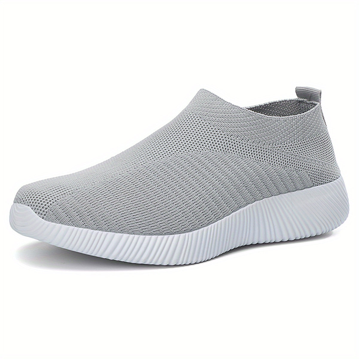 Lightweight Breathable Women's Slip-On Sneakers - Solid Color Low Top Design for Summer Casual Sports Shoes with EVA Sole and Comfort Insole
