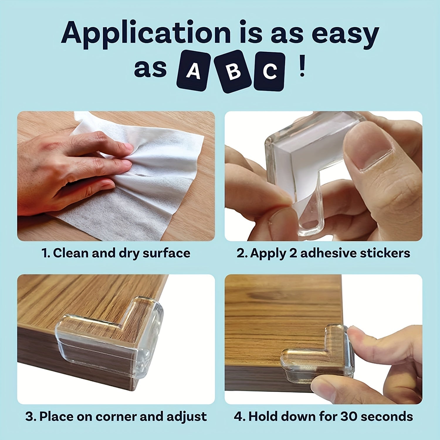 20pcs Baby Protection Corner Guards, Baby And Children's Furniture Edge Bumper Corner Guards, Safety Guards And Corner Pads For Tables, Cribs, Fireplaces, Corners & Edges Christmas, Halloween, Thanksgiving Day Gift