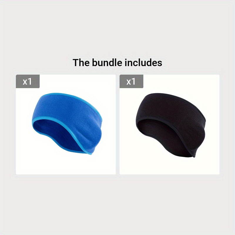 Men's Fleece Earmuffs Headband: Ear Warmers for Outdoor Activities (Running, Skiing, Cycling, Riding, Fishing) - Soft & Warm Fleece - Perfect for Winter Sports & Cold Weather - Ideal Gift for Men
