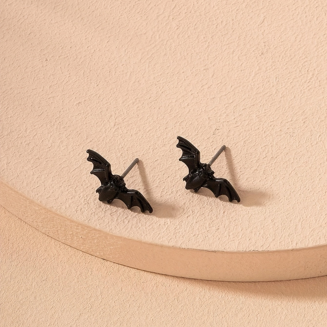 Stylish Personality Gothic Bat Earrings Halloween Accessories Jewelry Gift
