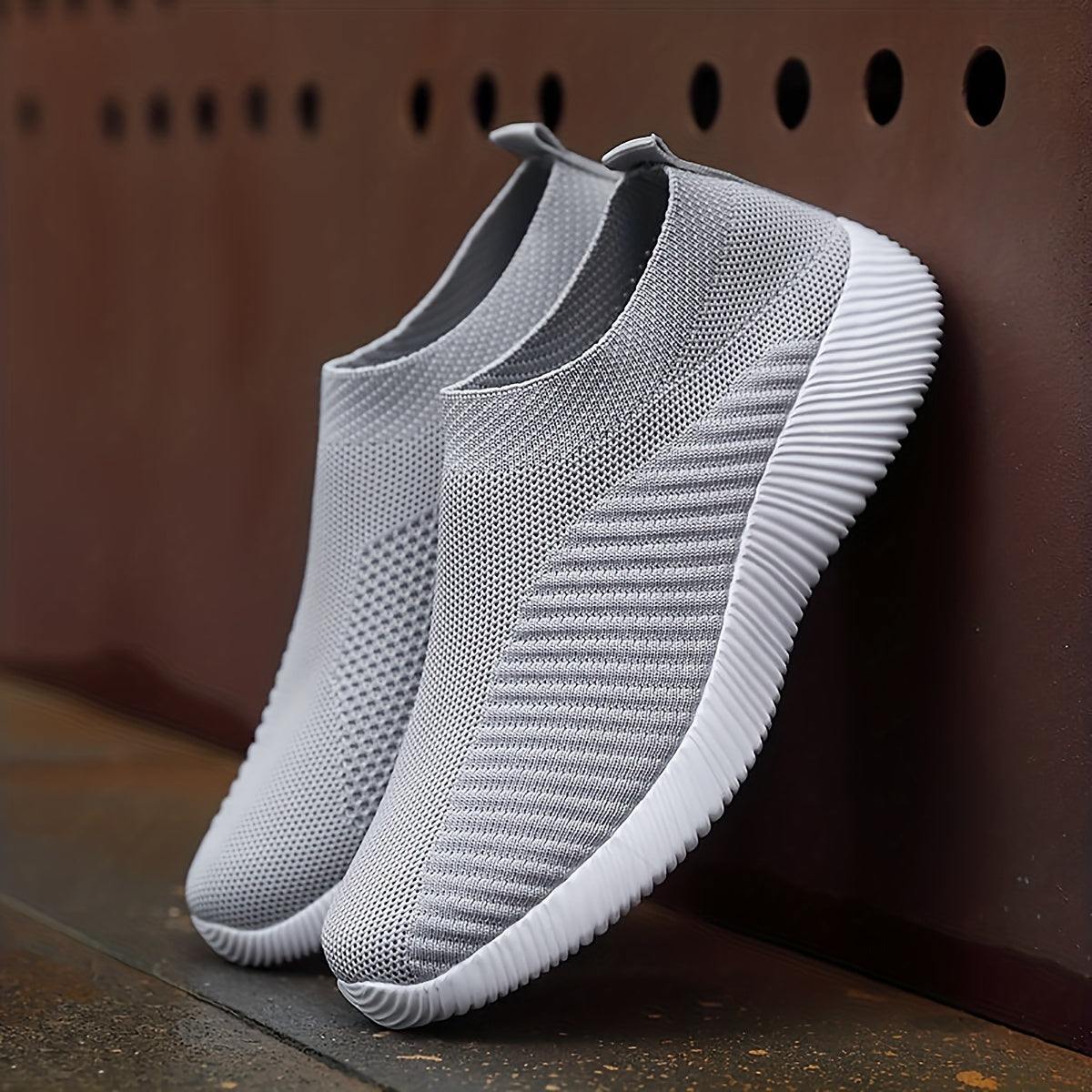 Lightweight Breathable Women's Slip-On Sneakers - Solid Color Low Top Design for Summer Casual Sports Shoes with EVA Sole and Comfort Insole