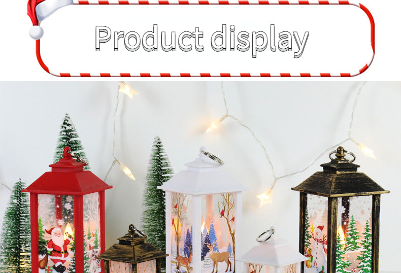 Christmas theme,night light,Christmas wind lamp,candelabra lamp,old man snowman decorations,table decorations,Christmas