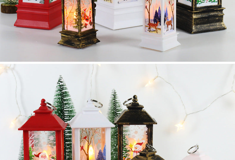 Christmas theme,night light,Christmas wind lamp,candelabra lamp,old man snowman decorations,table decorations,Christmas