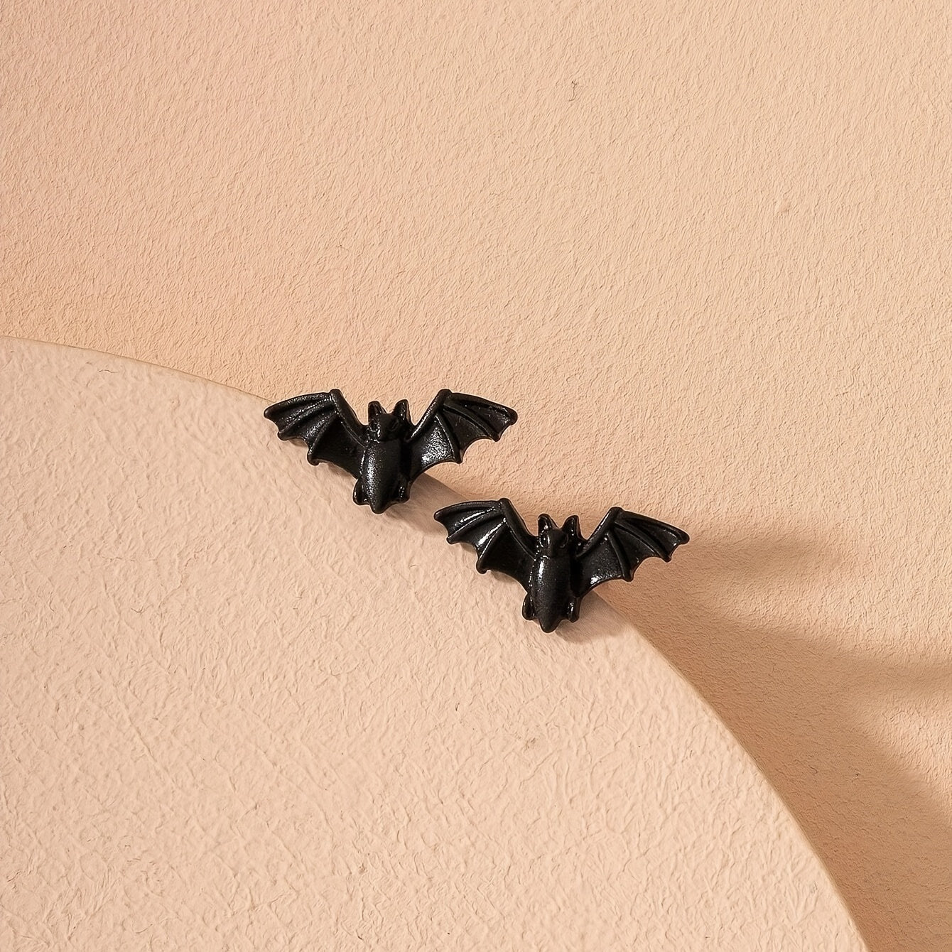 Stylish Personality Gothic Bat Earrings Halloween Accessories Jewelry Gift