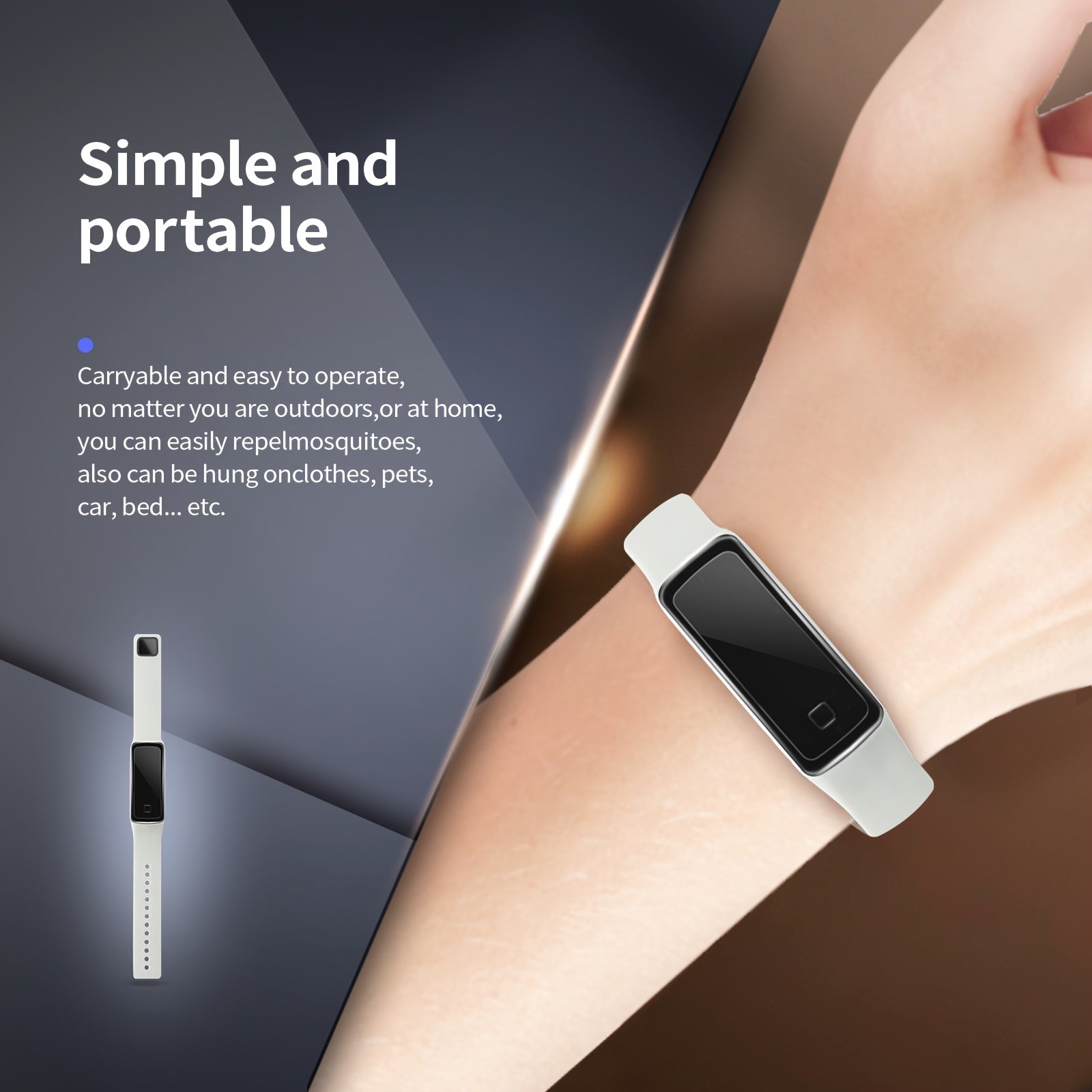 Physical Mosquito Repellent Bracelet, Electronic Watch for Mosquitoes, Summer Insect Repeller, Men's Watch, Women's Watch, Silicone Watch, Outdoor Mosquito Repellent Bracelet, Camping Mosquito Repellent Electronic Watch, Home