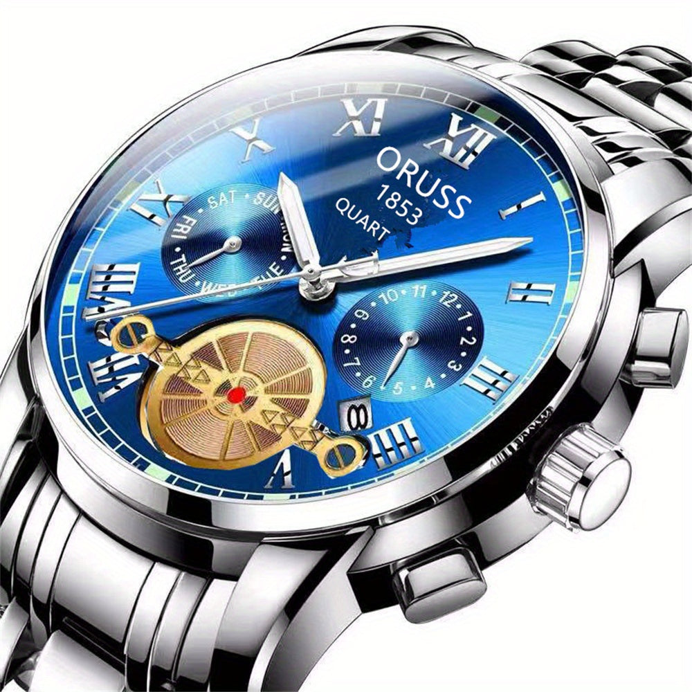 A Stylish, High-end, Durable, Handsome, And Precise Men's Watch That Is Versatile For Business And Fashion Trends.