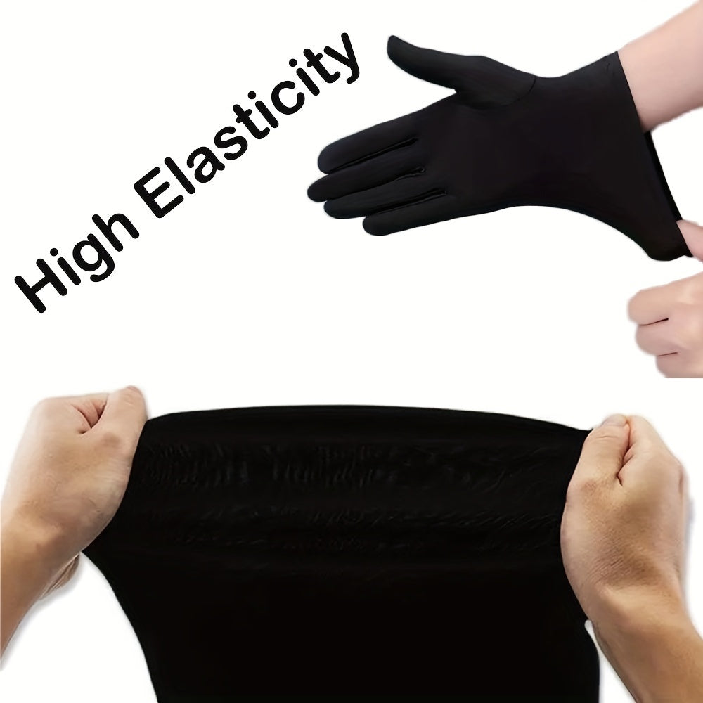 Cosplay Master Kit - Durable Full Face Mask, Half Skull Mask, and Hand Coverings with Sleek Design, Black Finish, Versatile for Halloween, Performance, LARP, Parties, and Events - Premium Plastic Construction, Comfortable Wea