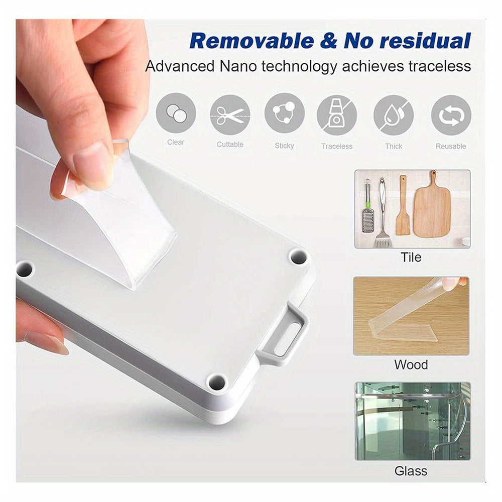 32.8ft Monster Ultra Strong Double-Sided Adhesive Tape - Waterproof, Heavy-Duty for Home Improvement, Sticks to Plastic, Fabric, Wood, Glass, Metal, Includes Red Caulk Marker & Applicator Tool