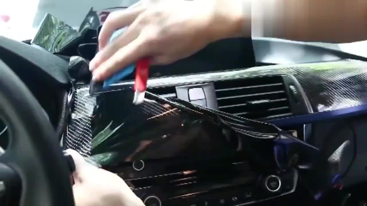 30x127cm 11.81x50inch Waterproof 3D Carbon Fiber Vinyl Wrapping Film for Car, Motorcycle & Automobiles - DIY Styling Accessory