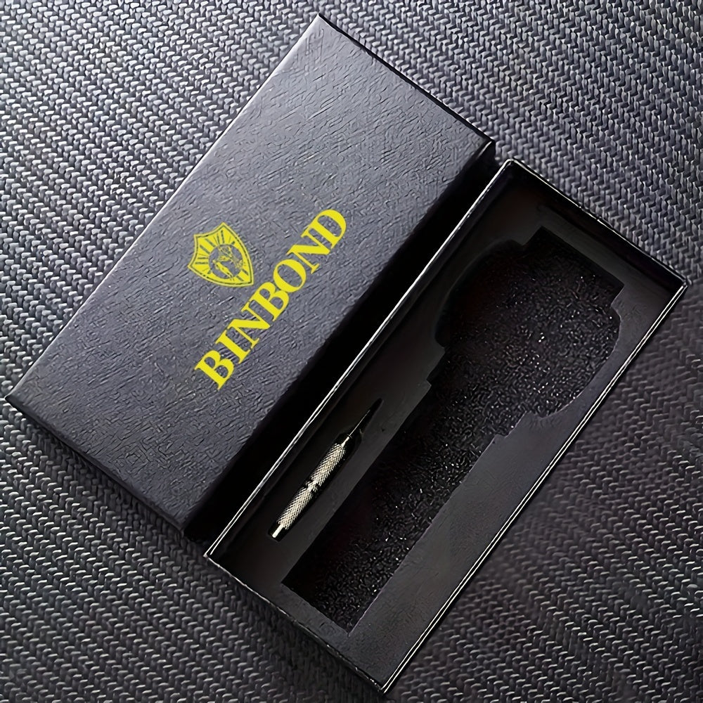 Elegant BINBOND Men's Quartz Watch - Waterproof, Stainless Steel, Round Dial with Calendar and Stopwatch, Rating