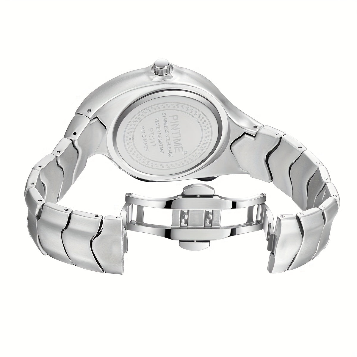 A Uniquely Shaped Y2K Original Men'S Watch, a Non-Mechanical Timepiece with a Twisted Retro Fashion, Vintage High-End, Niche Quartz Wristwatch.