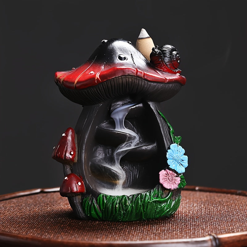 1pc Exquisite Waterfall Incense Burner - Handcrafted Resin Aromatherapy Decor - Aesthetically Pleasing Home Fragrance for Festive Seasons & Everyday Use - Ideal Christmas, Easter, Halloween, Thanksgiving Gift