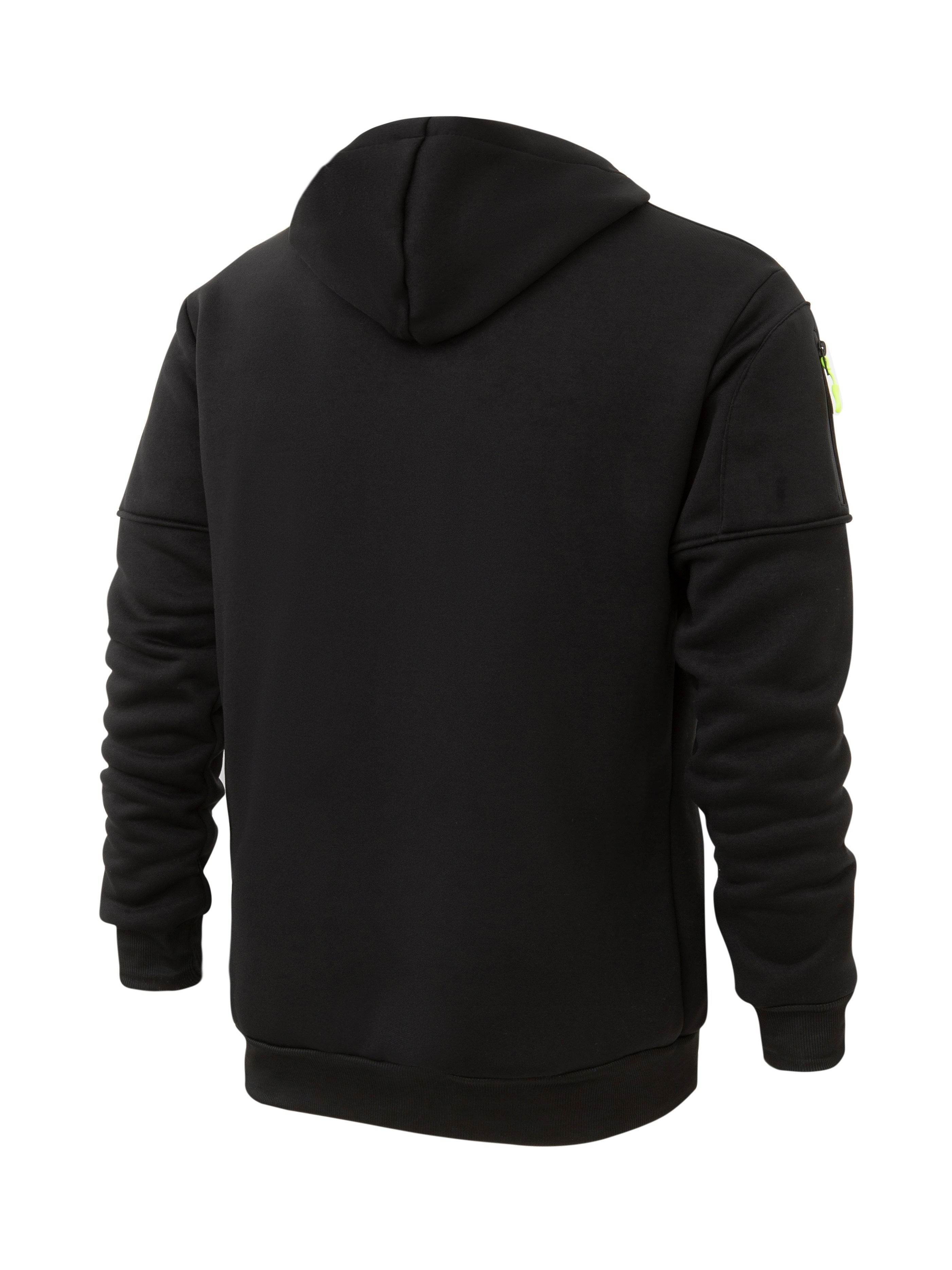 Casual Comfy Long Sleeve Hoodie - Men's Loose Zipper Jacket - Men's Clothing